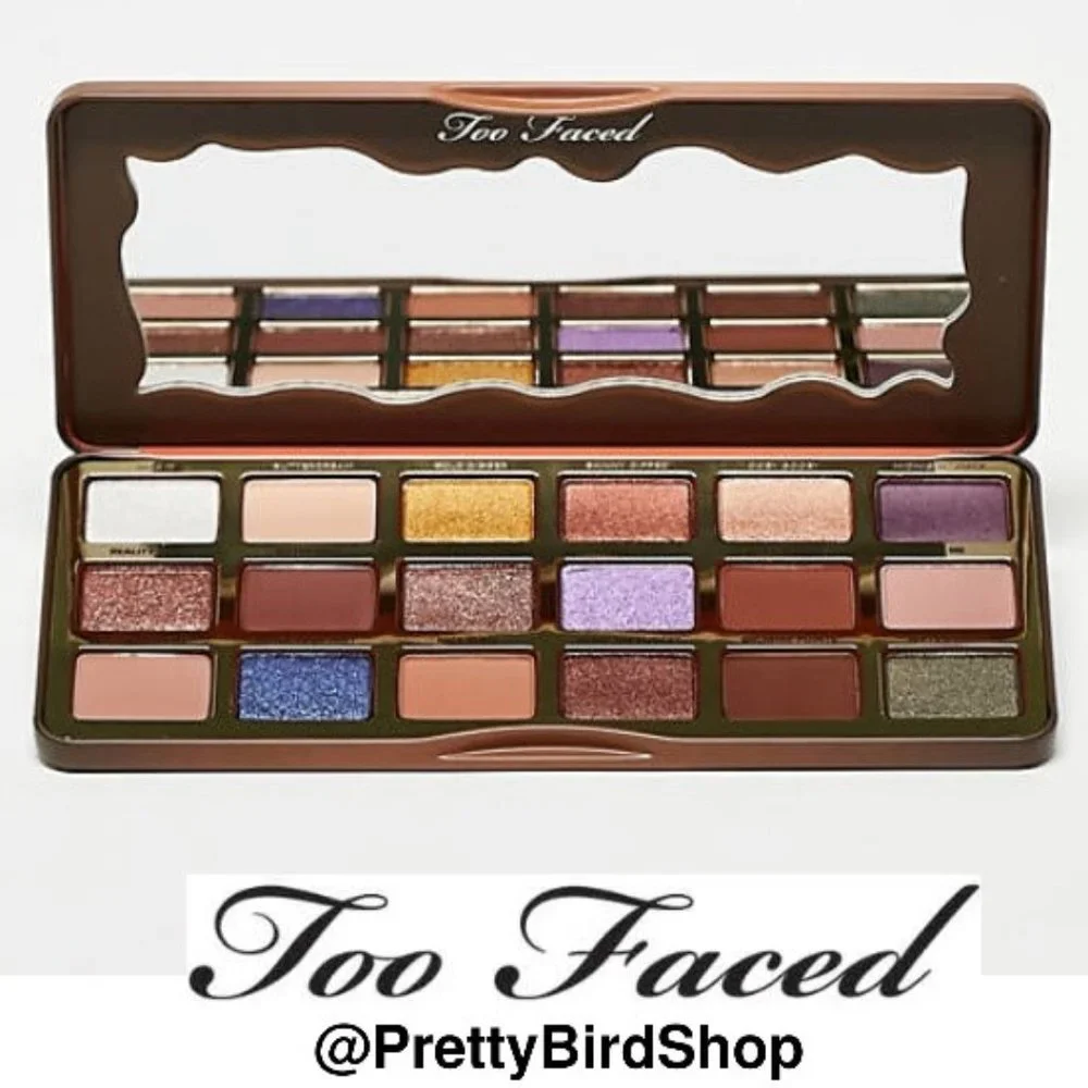 TOO FACED Better Than Chocolate 18 Eye Shadow Palette NIB neutral natural coco